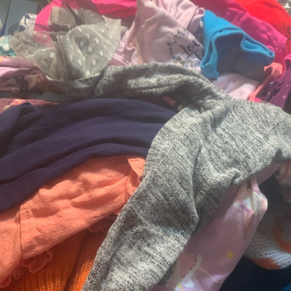 Surprise bundle of 10 pieces 18-24 months and 2t girl tops, bottoms and dresses